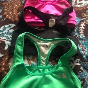 The North Face sports bras. Women’s XS